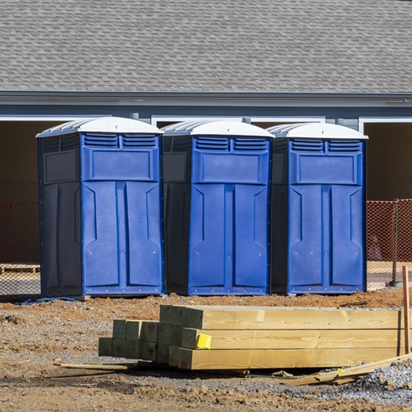 how can i report damages or issues with the portable restrooms during my rental period in Lonetree WY